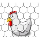 Hexagonal Chicken Wire. 25mm x 25mm x 0.8mm. 0.5m High X 50m Long